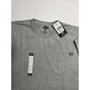 Dickies Mens Short Sleeve Pocket T-Shirt Heather Gray XL